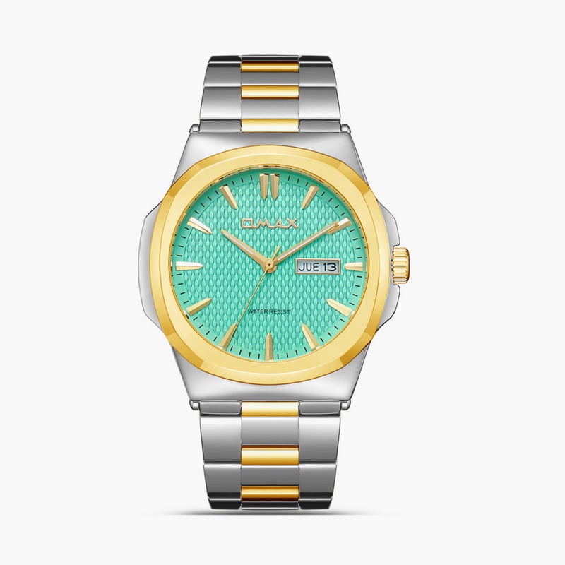 Omax Dual Tone Analog Watch for Men - Image 1